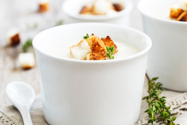 Potato Cream Soup with Spices